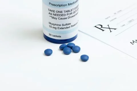 Morphine sulfate Stock Photos