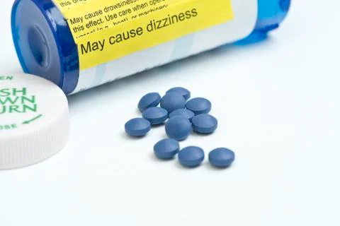 Morphine sulfate warning Stock Photos