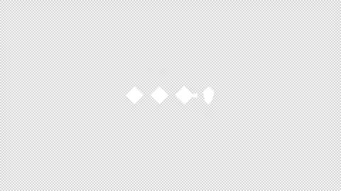 Morphing 4 Shapes Loading Animation Circle Star Diamond Loop Video stock 330445160