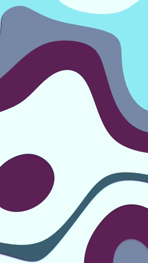 Morphing abstract vertical background with flowing round shapes, curved stripes Vídeo Stock 320914693