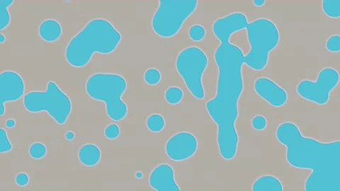 Morphing blue blobs on grey with scanlines Stock Footage 302706453