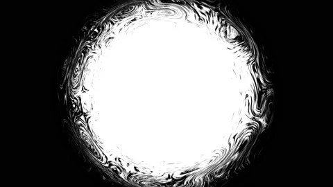 Morphing Circle With Liquid Effect Edges Collapsing Into Centre Hole Stock Footage 139719124