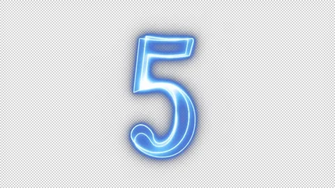 Morphing Countdown Blue Stock Footage 241944196
