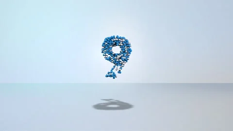 Morphing Countdown Stock Footage 157586561