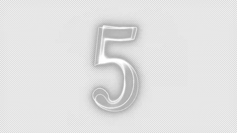 Morphing Countdown White Stock Footage 241948174
