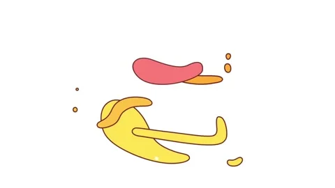 Morphing. Cup and cake. Frame-by-frame animation 2d Stock Footage 148472458