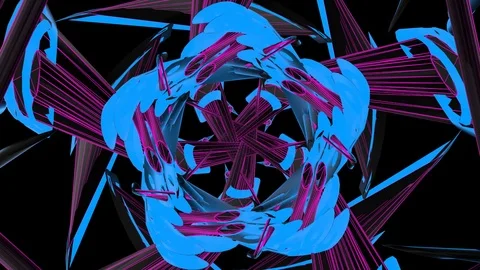 Morphing Electric Flower Stock Footage 98585525