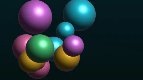 Morphing Geometric Sphere Dynamic Background Stock Footage 344802011