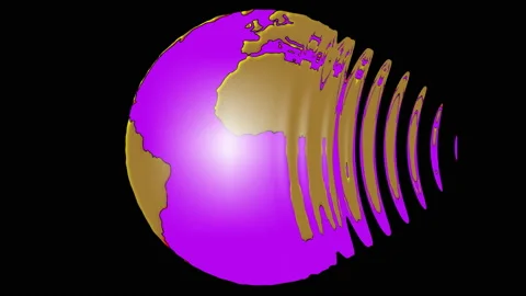 Morphing Globe Background Video stock 147323636
