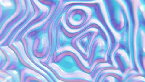 Morphing iridescent motion looping background rendered in UHD Stock Footage 154098926