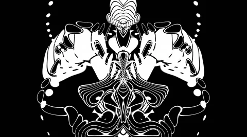 Morphing liquid abstract graphics Stock Footage 65446177