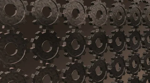 Morphing Looping Gears  - 4K Resolution Ultra HD Stock Footage 41921472