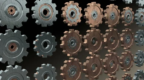 Morphing Looping Gears Stock Footage 40700900