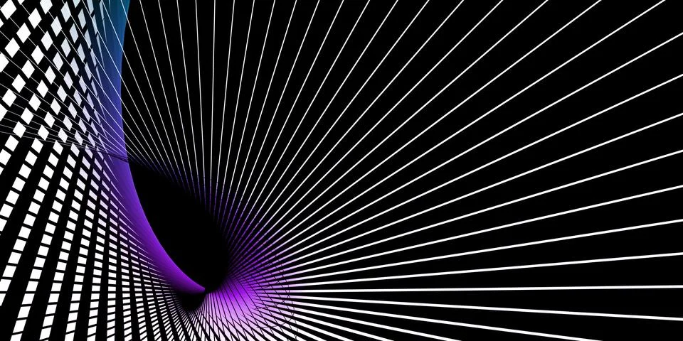 Morphing Mesmerizing Lines Abstract Pattern 스톡 일러스트