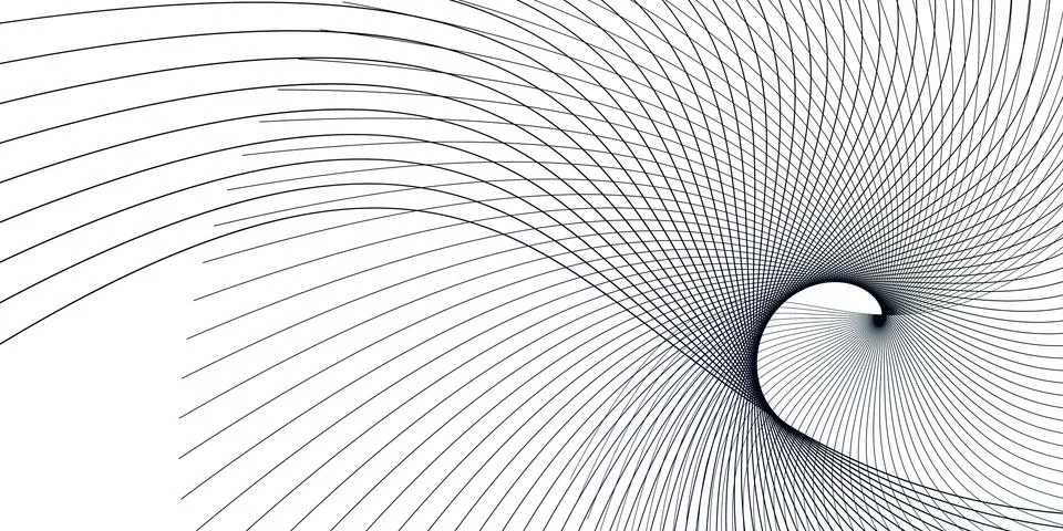 Morphing Mesmerizing Lines Abstract Pattern Stock Photos