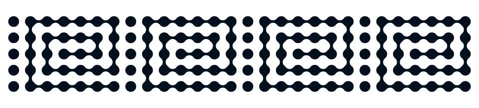 Morphing metaball connect pattern with brain-like circles. Abstract molecular Stock Illustration