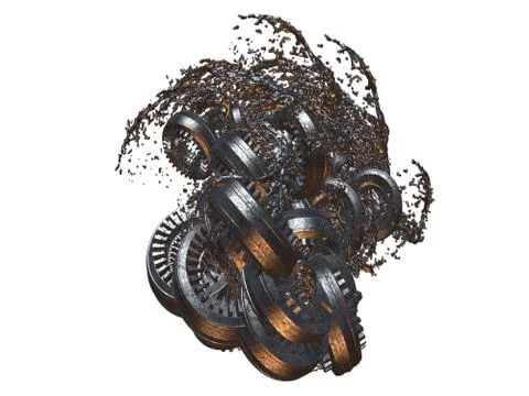 Morphing Metal Stock Illustration