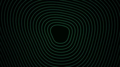 Morphing neon green rings. Abstract seamless loop Stock Footage 341421972