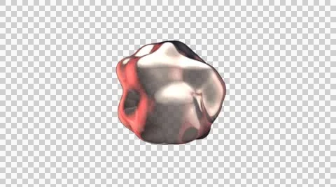 Morphing nuclear drop Stock Footage 48016514