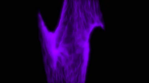 A Morphing purple digital design on a black background Video stock 155301178