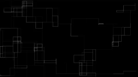 Morphing Rectangles Digital Overlay Animation Stock Footage 335144076