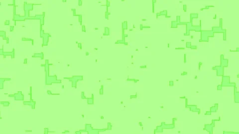 Morphing Square Grid Green Abstract Pattern Background Stock Footage 300038201
