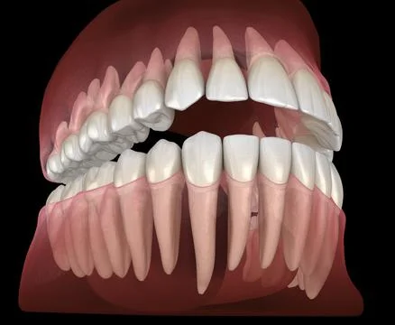 Morphology of human teeth. Medically accurate tooth 3D illustration Stock Illustration