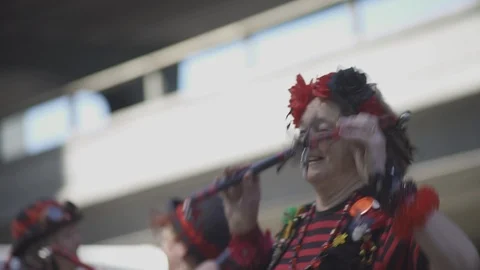 Morris Dancers Stock Footage 93200368