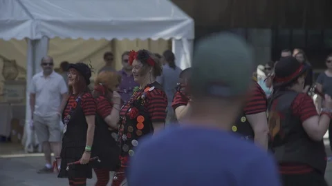 Morris Dancers Stock Footage 93200502