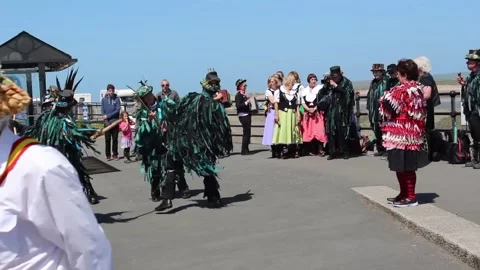 Morris Dancers Stock Footage 158037299