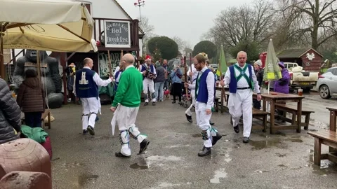 Morris dancers Stock Footage 168019962