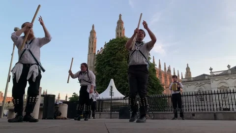 Morris Dancers Stock Footage 197886543