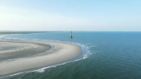 Morris Island Lighthouse Stock Footage 303662006