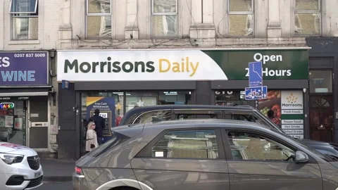 Morrisons to close number of cafes and counters, putting 365 jobs at risk Stock Footage 304899501