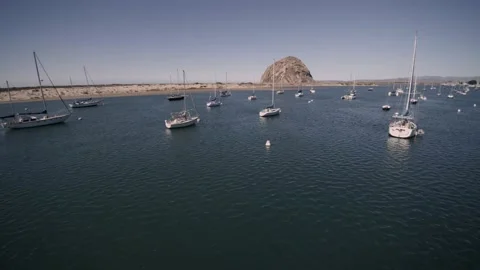 Morro Bay Marina Stock Footage 132535717