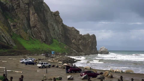 Morro Bay State park, a state park on the Morro Bay lagoon, California Stock Footage 236738282