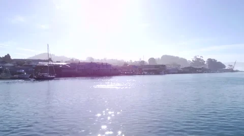 Morro Bay on the water 2 Stock Footage 64025325