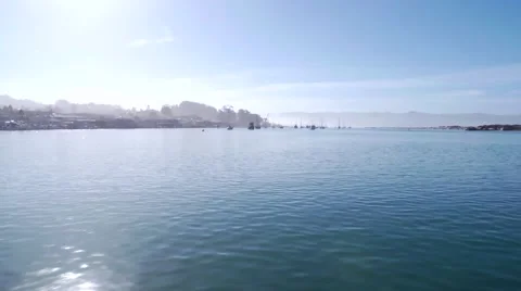 Morro Bay on the water Stock Footage 64025344