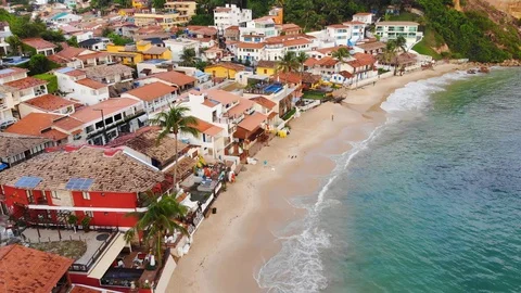 Morro de São Paulo paradise beach Stock Footage 106435853