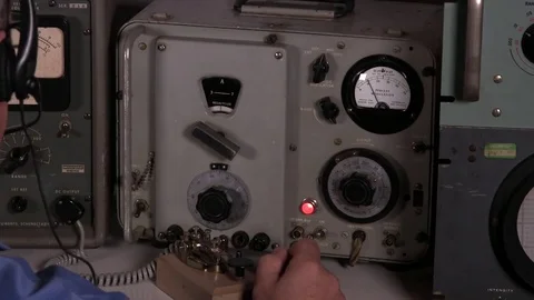Morse code communication Stock Footage 84022297