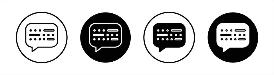 Morse code flat line icon set. Morse code Thin line illustration vector イラスト素材