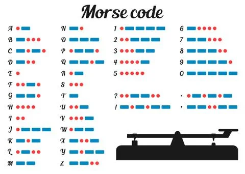 Morse code Stock Illustration