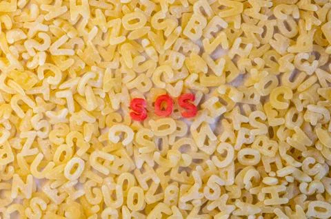 Morse code S.O.S. letters Stock Photos