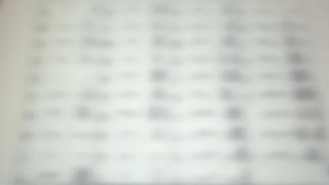 Morse code symbols written on a paper, the shot is coming into focus Stock Footage 69205666