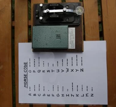 Morse code transmitter Stock Photos