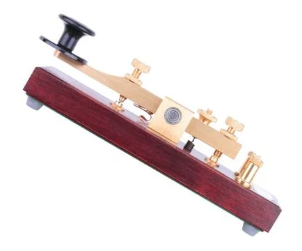 Morse Key Isolated Foto stock