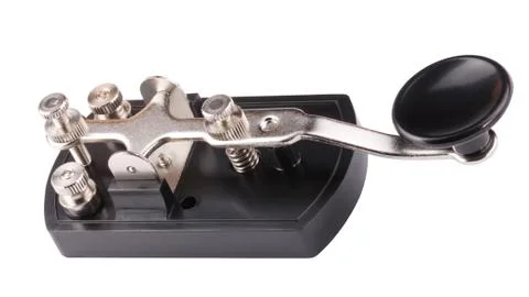 Morse Key Isolated Foto stock