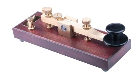 Morse Key Isolated Foto stock