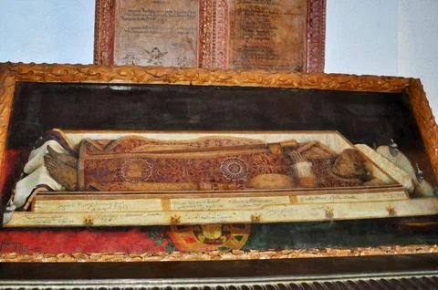 Mortal remains of St. Francis Xavier, Basilica of Bom Jesus, Goa, India Stock Photos