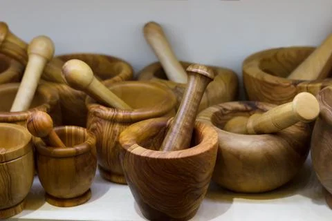 Mortar and pestle Stock Photos